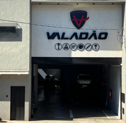 Fachada da Auto Mecânica Valadão em Franca-SP